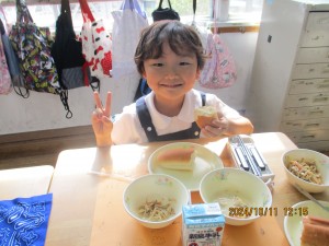 年長組★給食交流会★