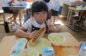 年長組★給食交流会★